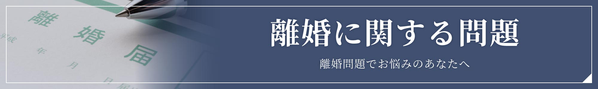 離婚に関する問題